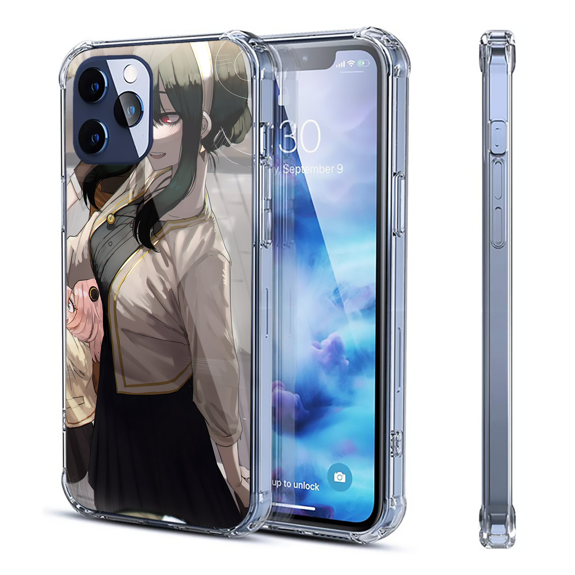 （画像用） SPY×FAMILY间谍家家酒 【iPhone 12シリーズ対応】透明スマホケース（クリアソフトケース）